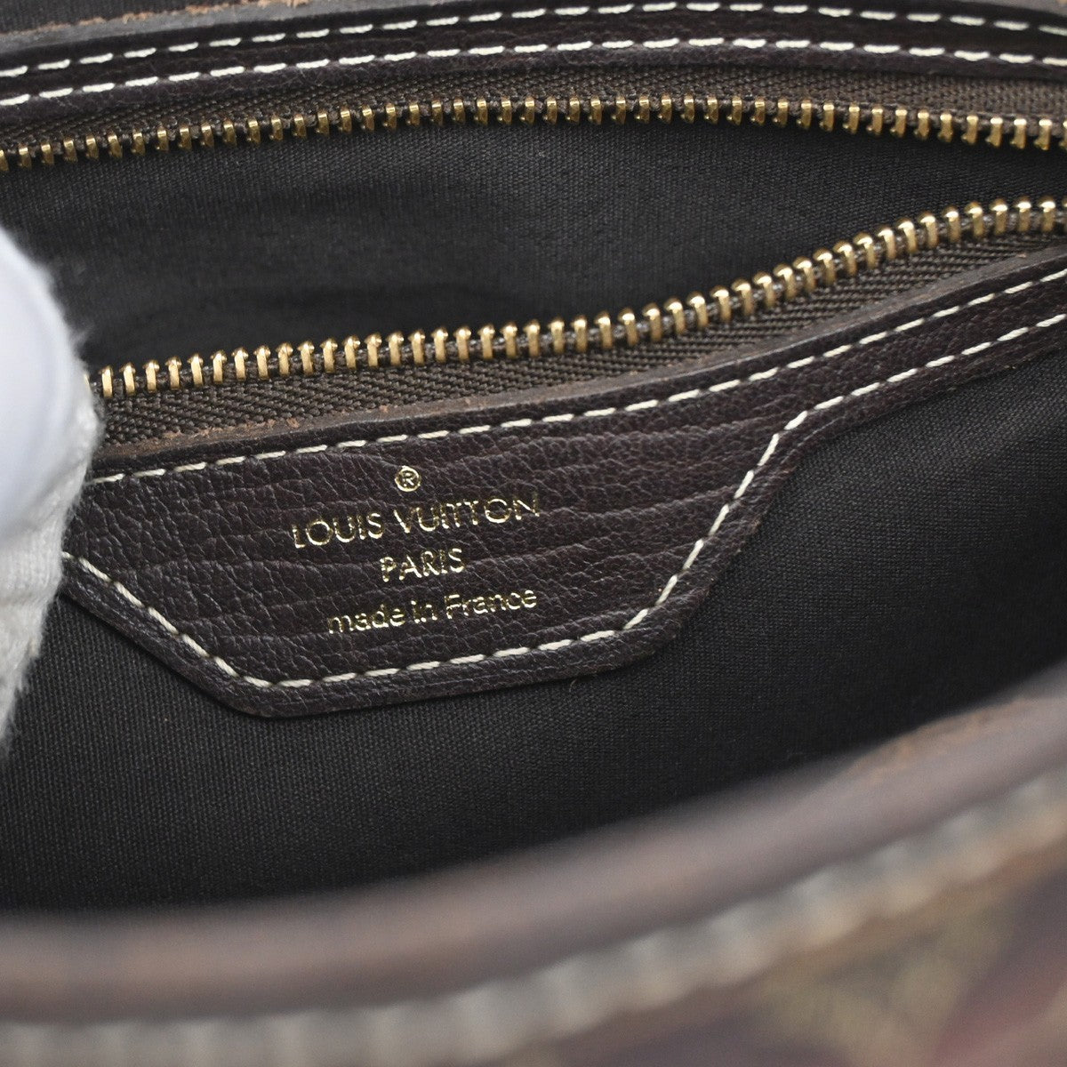 LOUIS VUITTON BUCKET PM Shoulder Tote Bag Monogram Mini Lin Brown M95226 67KP103