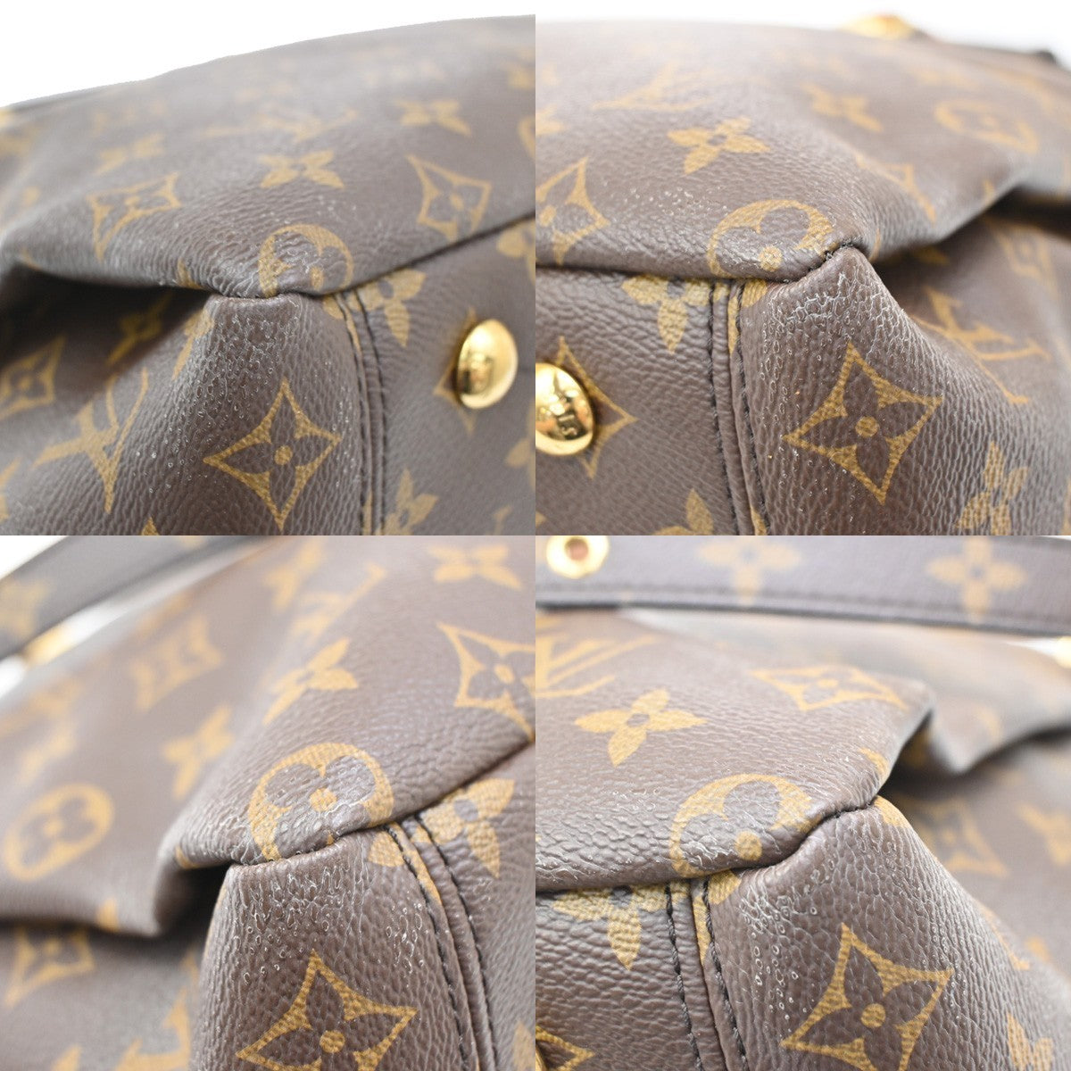 LOUIS VUITTON Pallas 2Way Shoulder Hand Bag Monogram Leather BK M41064 50FC160