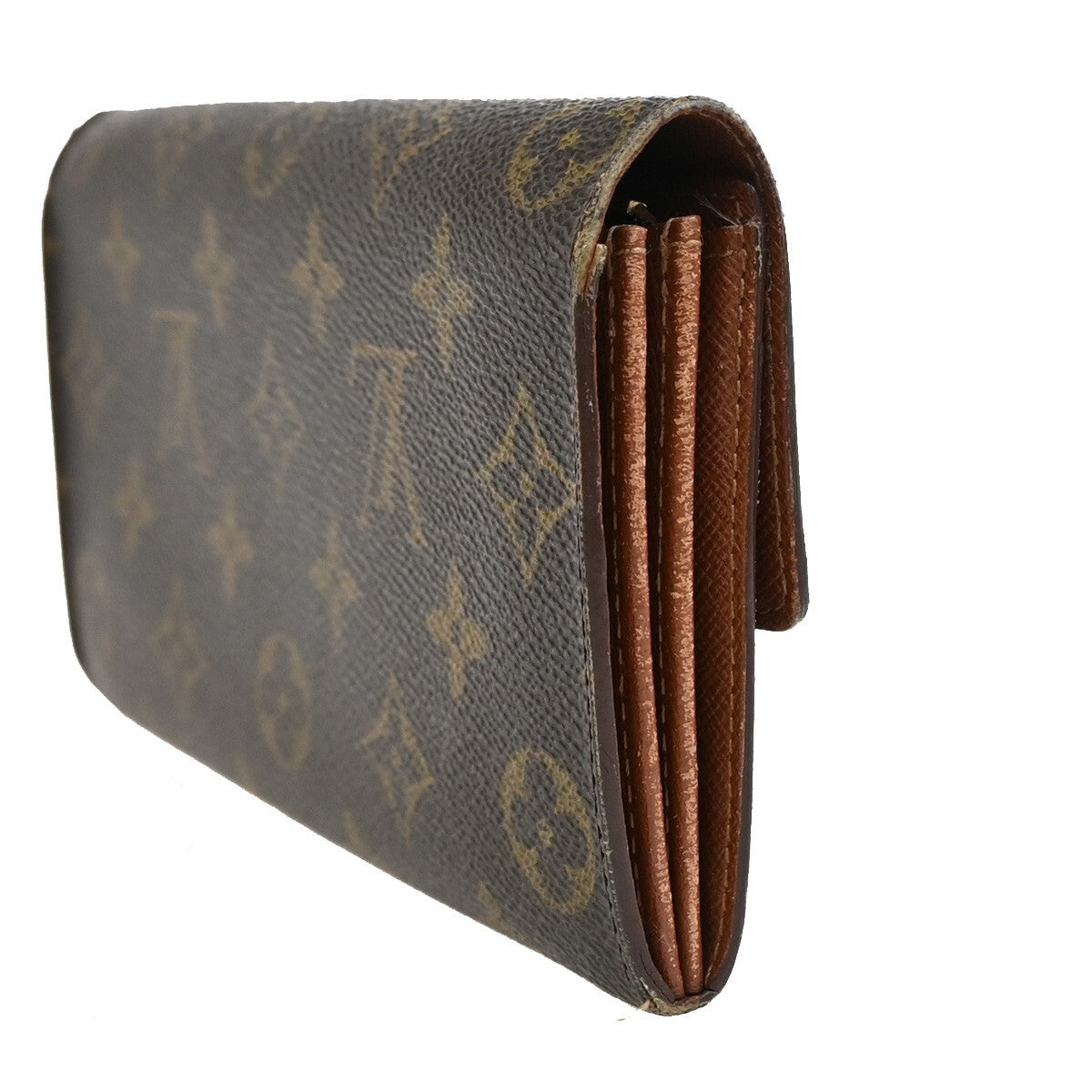 LOUIS VUITTON Porte Monnaie Credit Long Wallet Monogram Leather M61725 01FB564