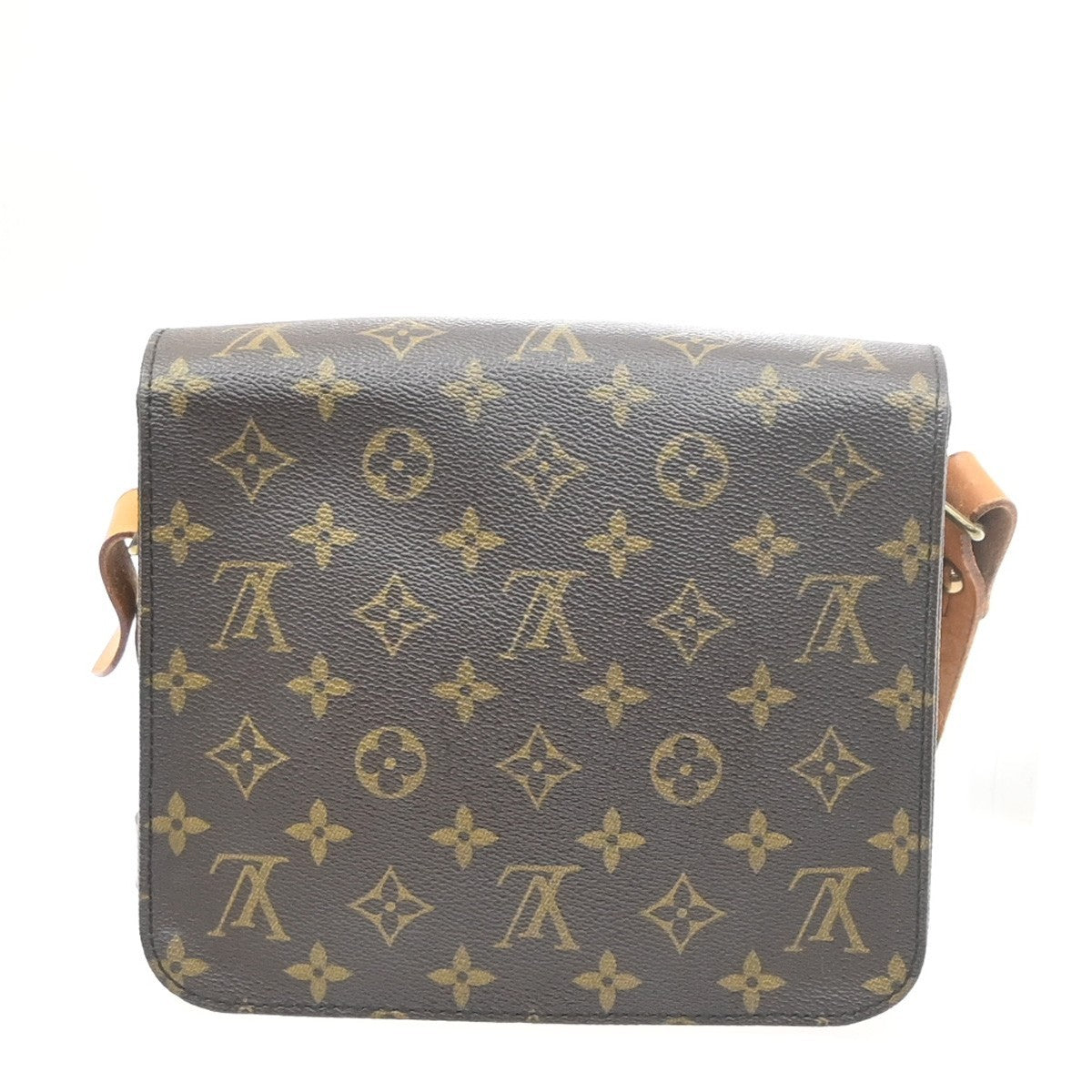 LOUIS VUITTON Cartouchiere MM Shoulder Bag Monogram Leather Brown M51253 85KD121