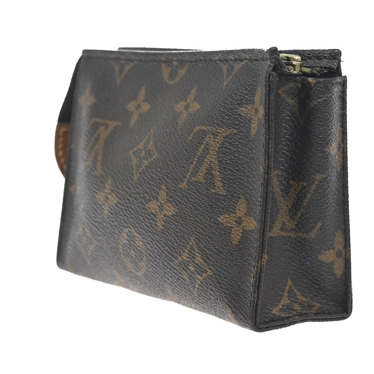 LOUIS VUITTON Poche Toilette 15 Clutch Pouch Bag Monogram Leather M47546 02KC751