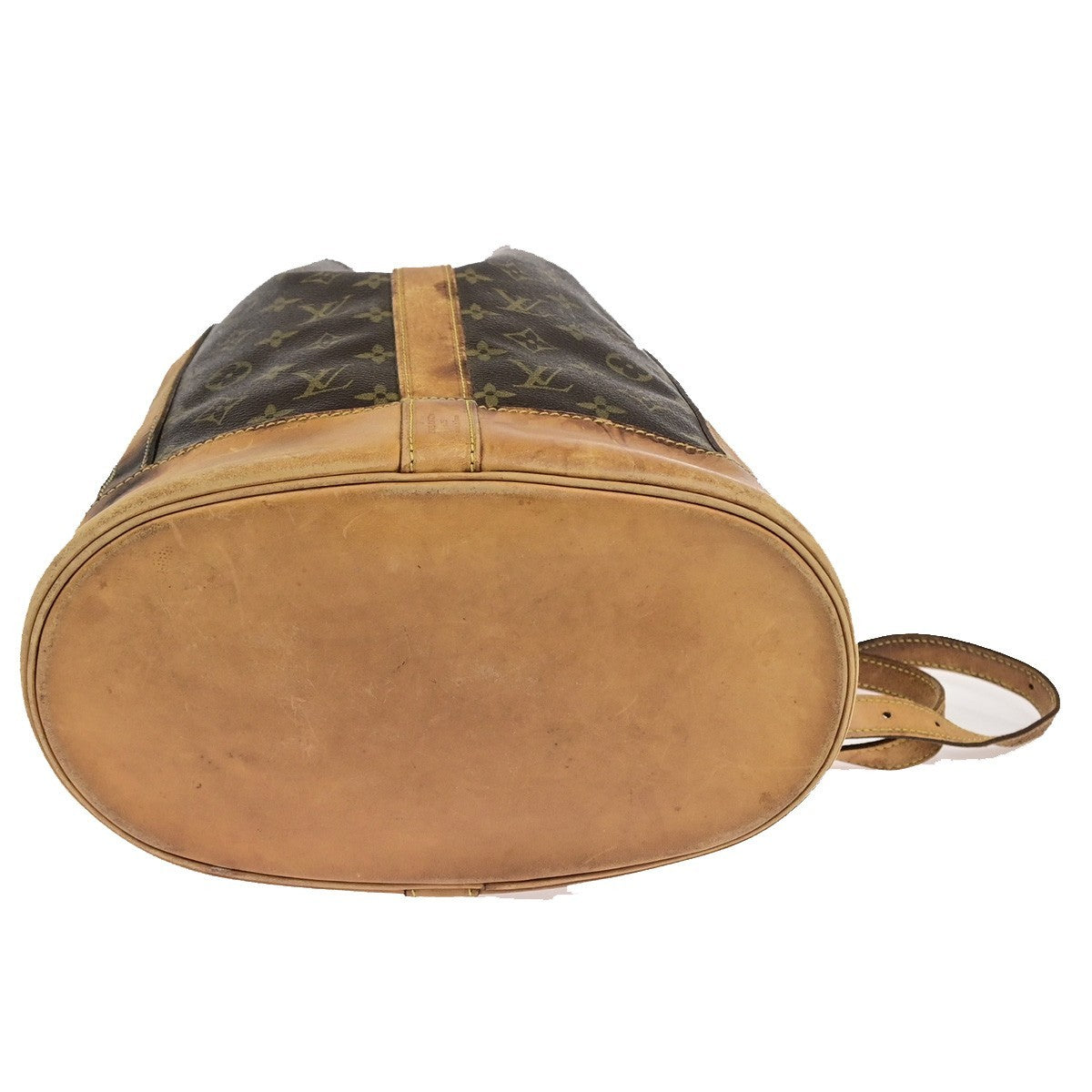 LOUIS VUITTON LV Randonnee PM Shoulder Bag Monogram Leather Brown M42243 32KD115