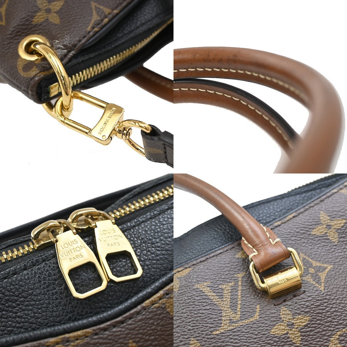 LOUIS VUITTON Pallas 2Way Shoulder Hand Bag Monogram Leather BK M41064 50FC160