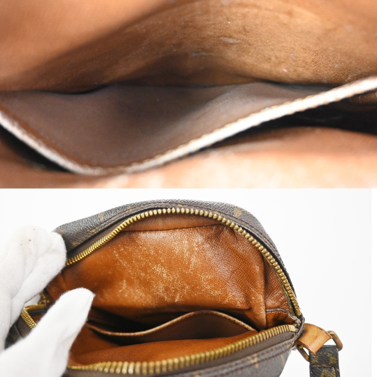 LOUIS VUITTON Amazon Crossbody Shoulder Bag Monogram Leather Brown 62AA207