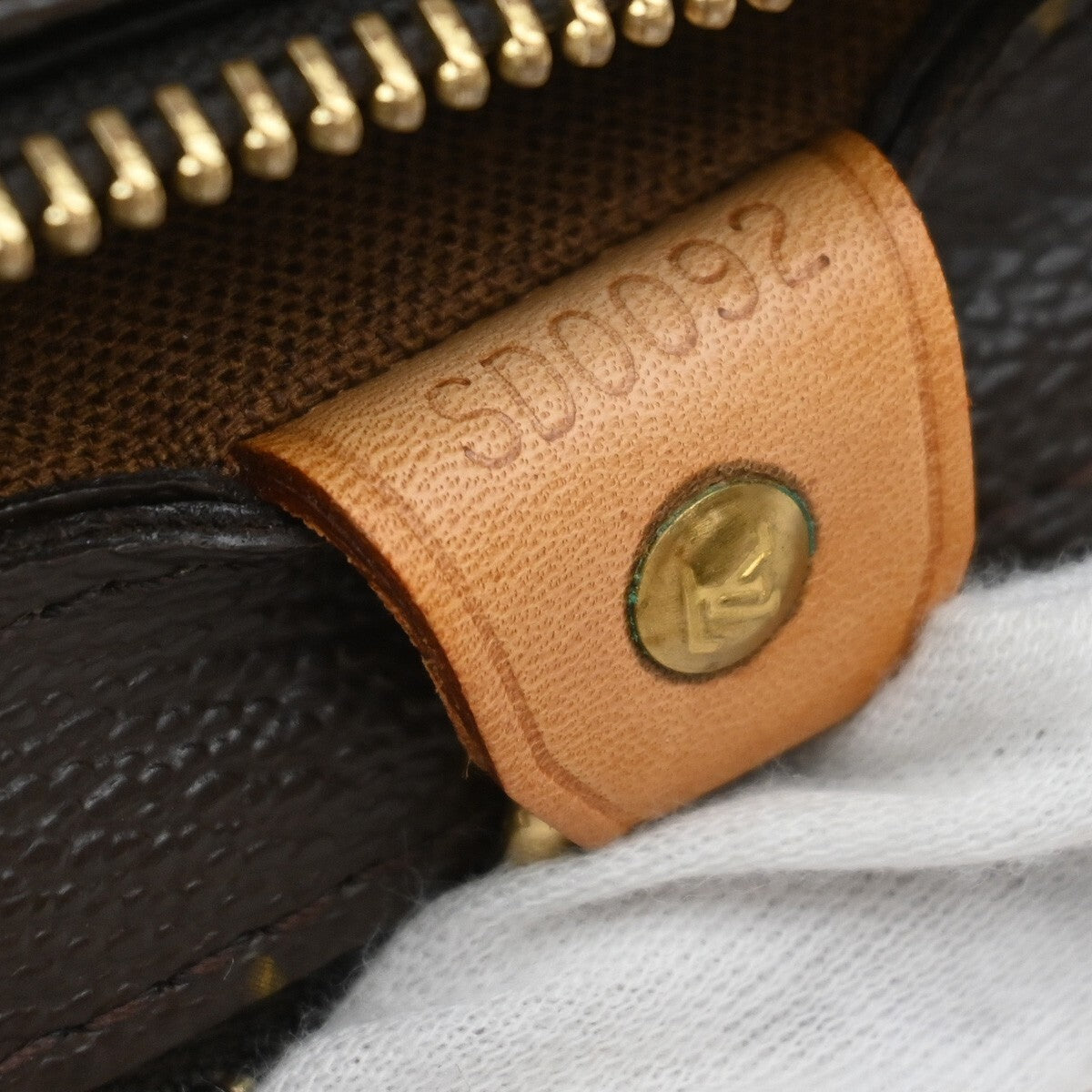 LOUIS VUITTON Cabas Piano Shoulder Bag Monogram Leather Brown M51148 95RF280