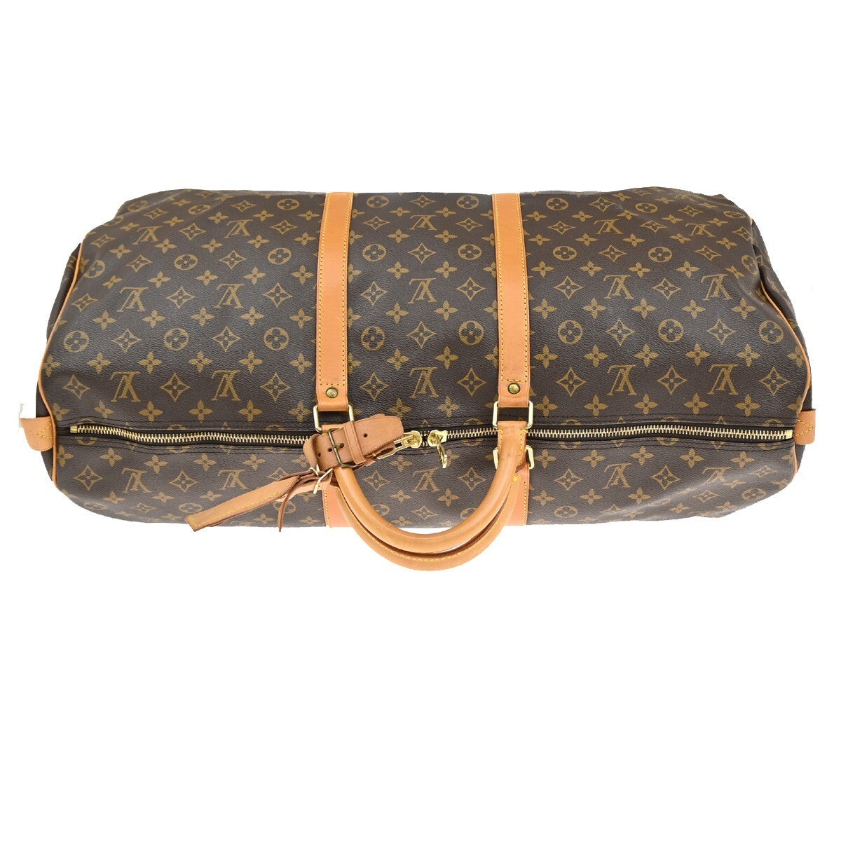 LOUIS VUITTON Keepall 60 Travel Hand Bag Monogram Leather Brown M41422 73EE235