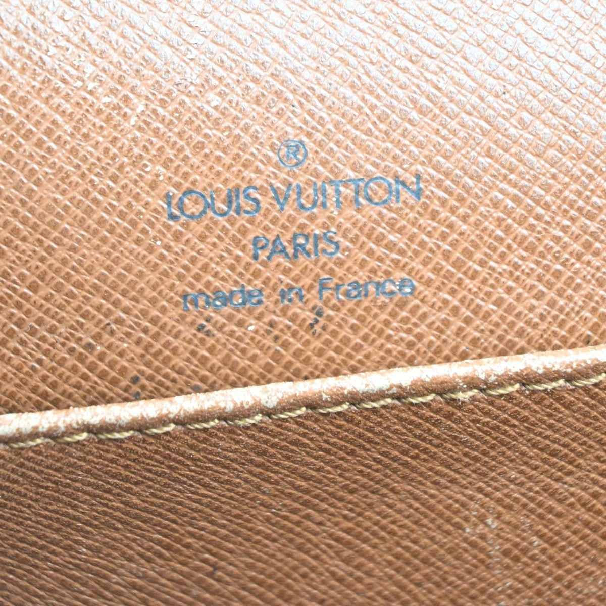 LOUIS VUITTON Logo Marne Shoulder Bag Monogram Leather Brown M51369 60MA308