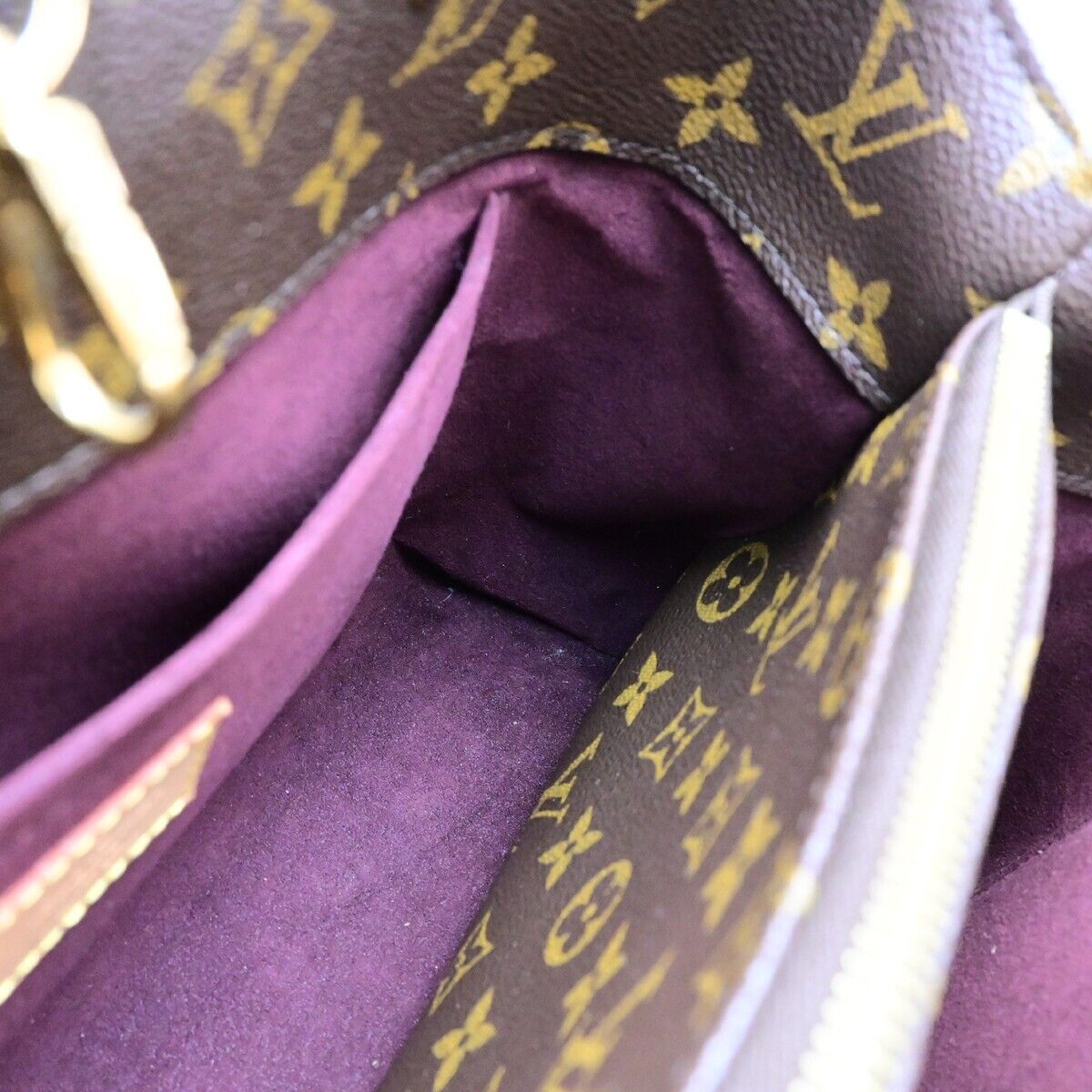 LOUIS VUITTON Montaigne MM 2Way Shoulder Bag Monogram Leather BN M41056 652RF220