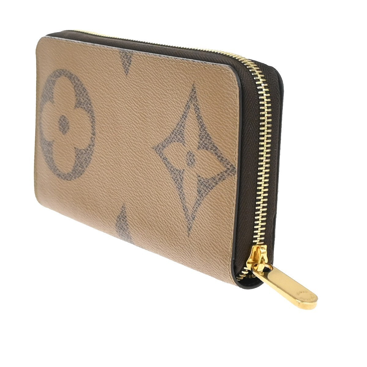 LOUIS VUITTON Zippy Wallet Monogram Giant Reverse Leather Brown M69353 93RF818