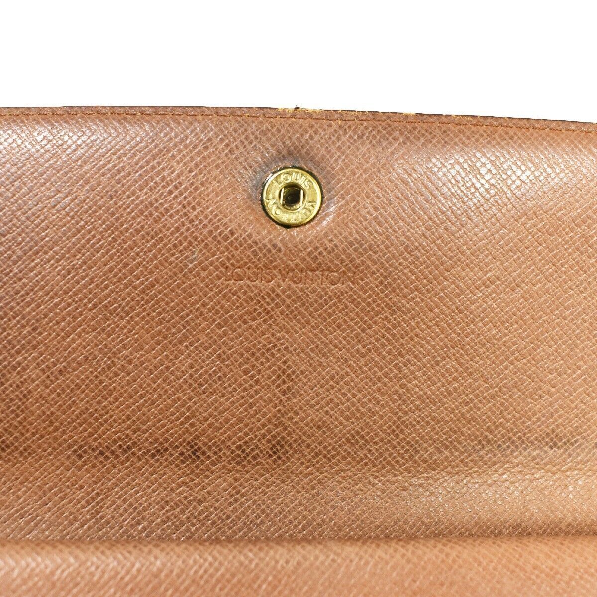 LOUIS VUITTON International Long Trifold Wallet Monogram Brown M61215 05YB794