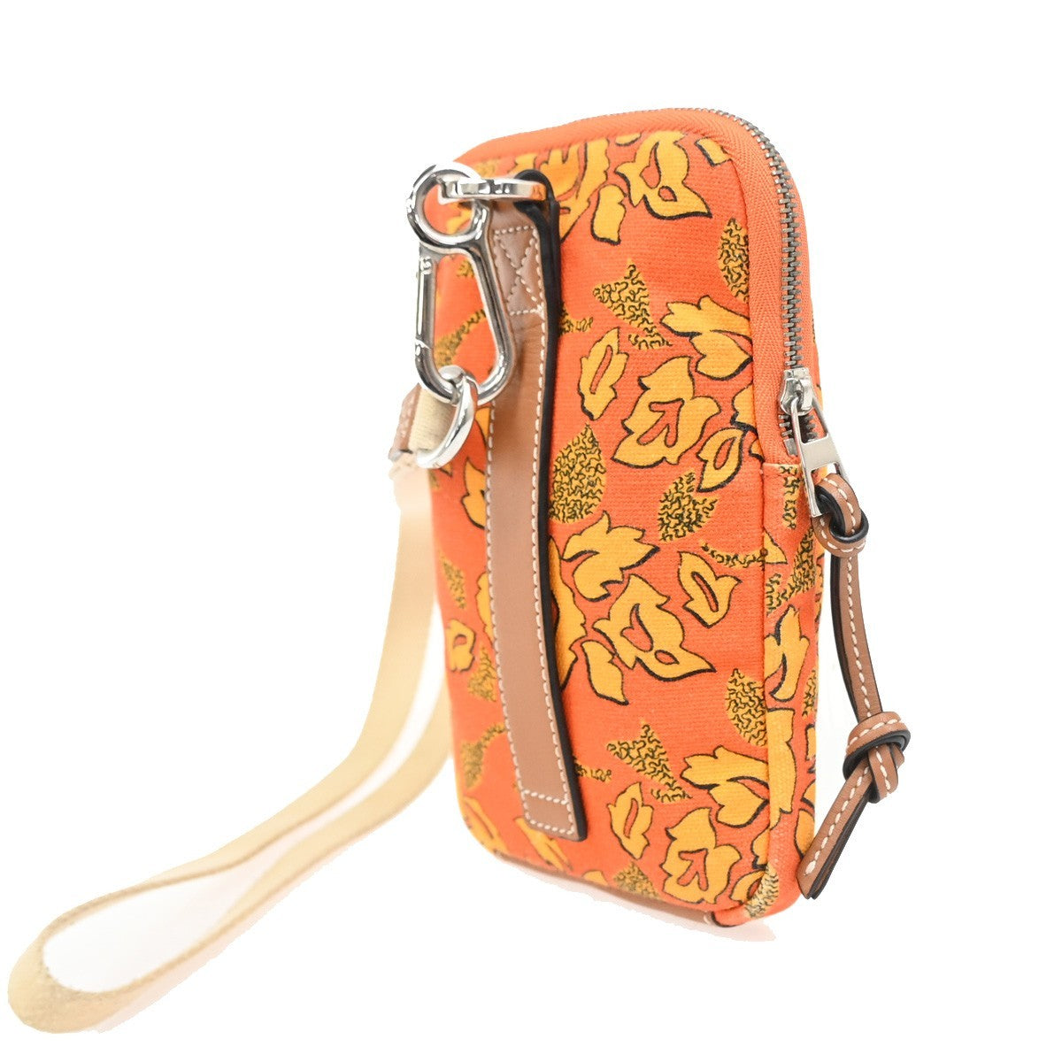 LOEWE x Paula's Ibiza Anagram Mini Pouch Bag Canvas Leather OE SHW Spain 30KC969