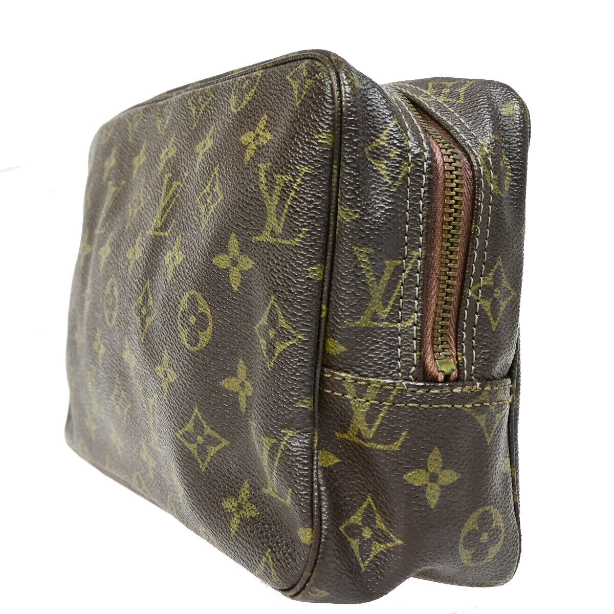 LOUIS VUITTON Trousse Toilette 28 Clutch Hand Bag Monogram Brown M47522 69YE797
