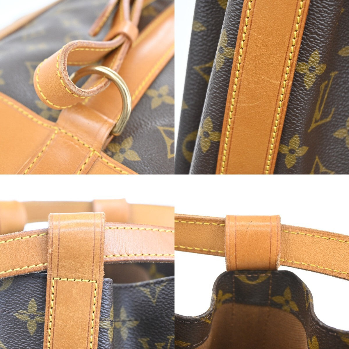 LOUIS VUITTON LV Randonnee PM Shoulder Bag Monogram Leather Brown M42243 99EE238