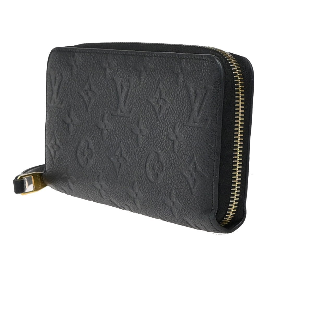 LOUIS VUITTON Zippy Wallet Long Wallet Monogram Empreinte Black M60571 85EG379