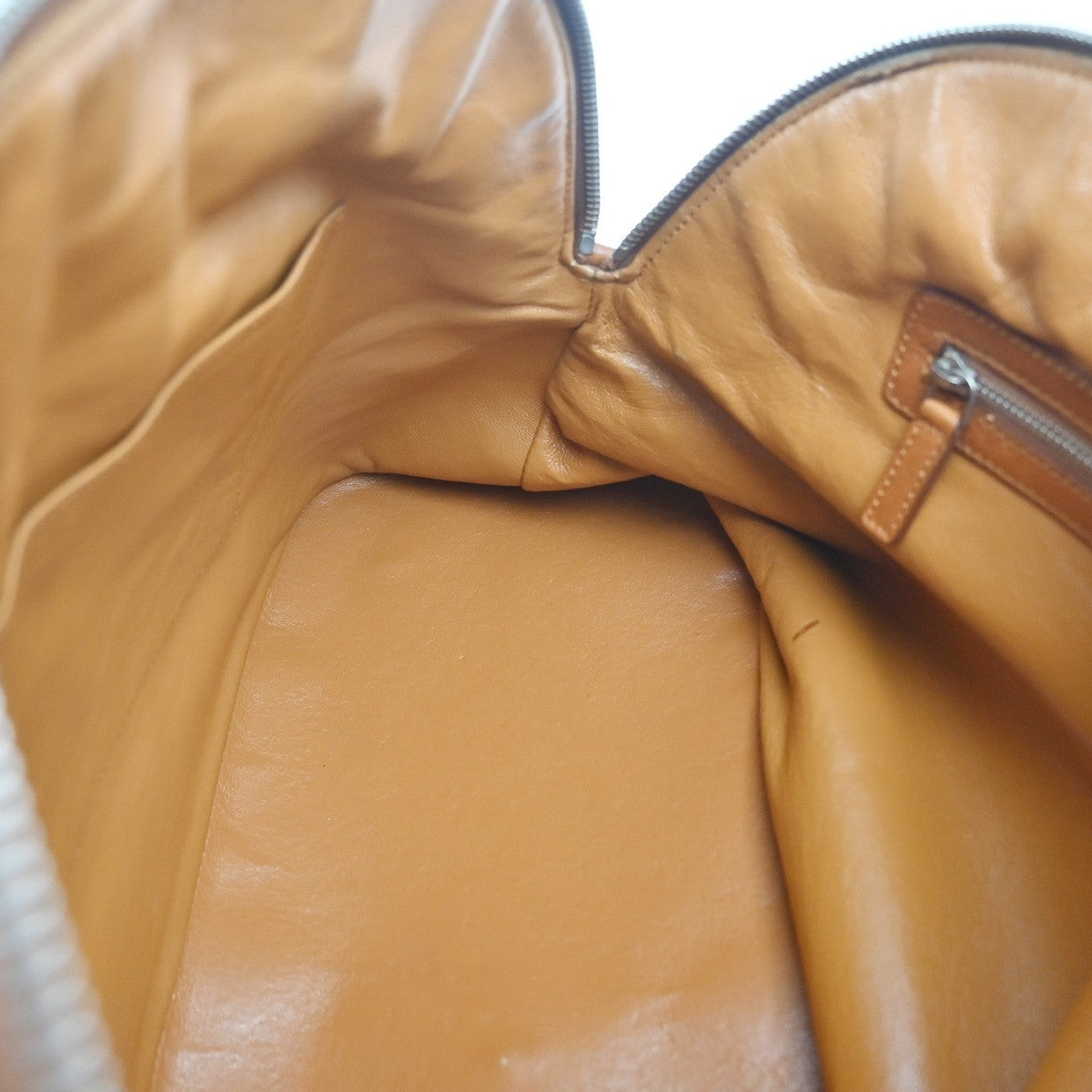 CHRISTIAN DIOR Logo Shoulder Tote Hand Bag Leather Brown SHW Italy 12KC713