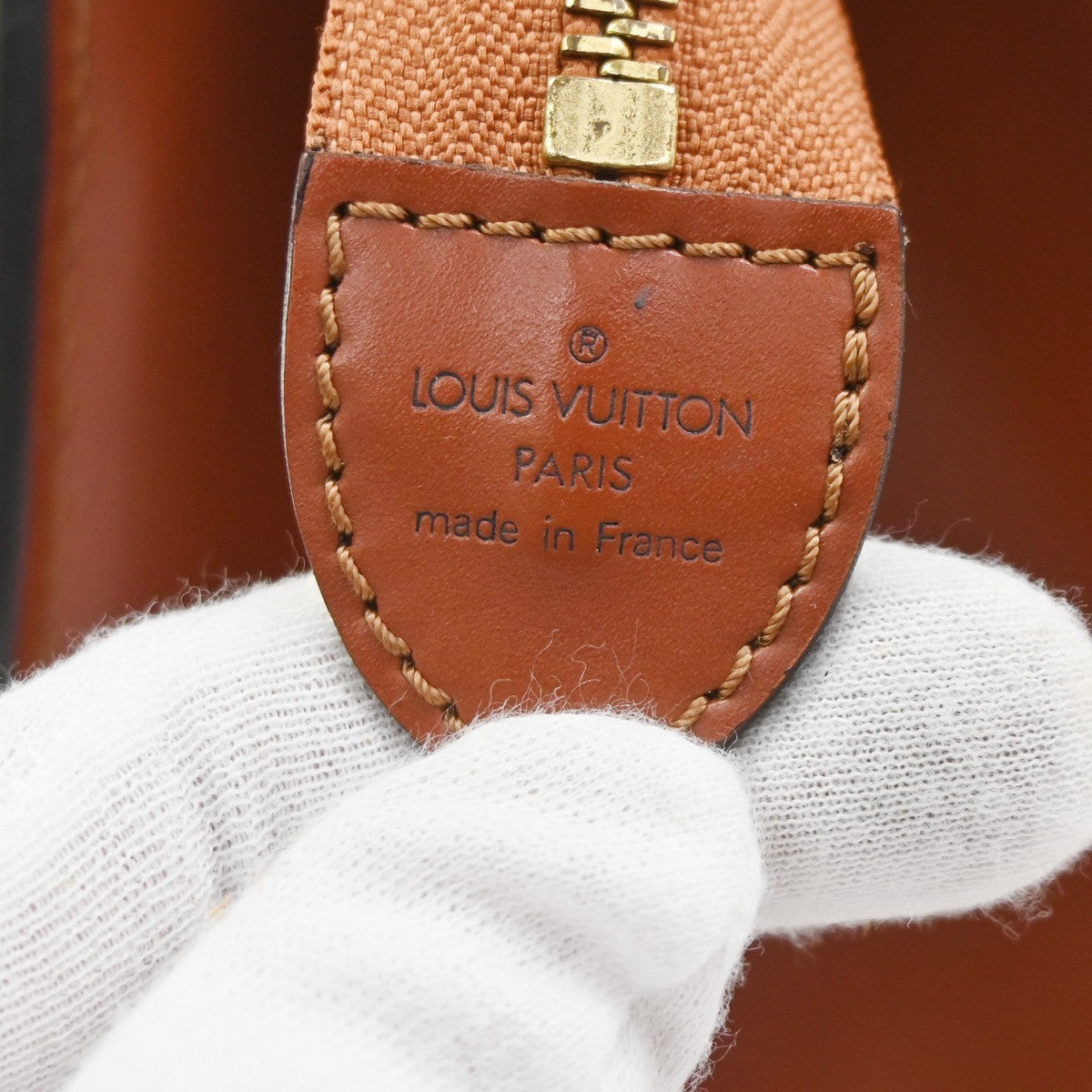 LOUIS VUITTON LV Logo Riviera Hand Bag Epi Leather Brown France M48183 88CA775