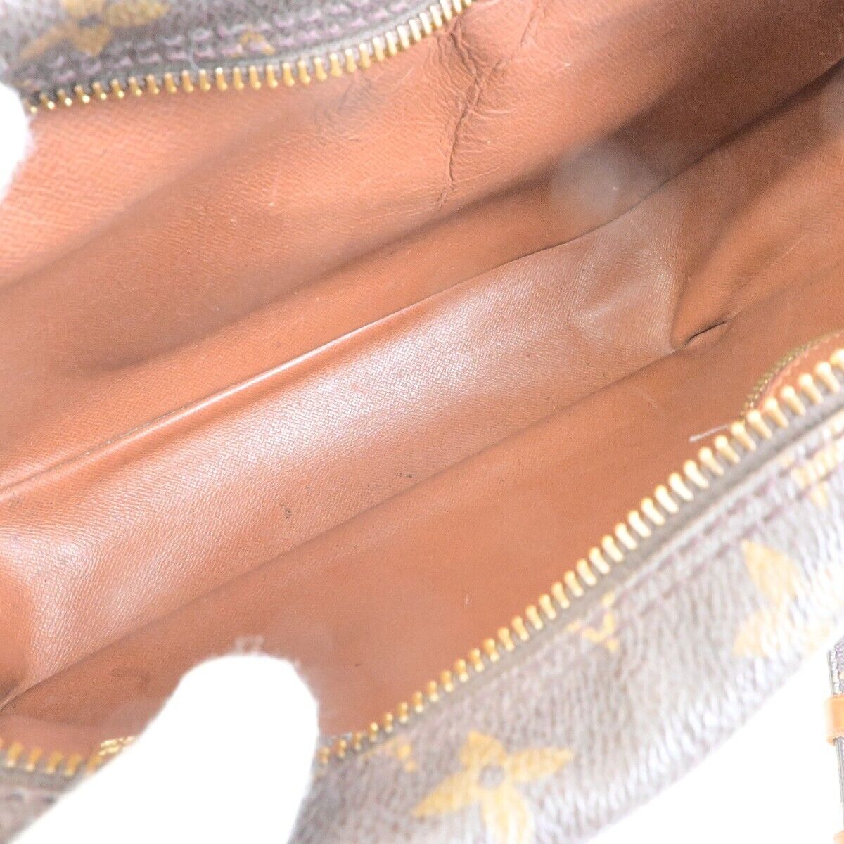 LOUIS VUITTON Nile Crossbody Shoulder Bag Monogram Leather Brown M45244 31FB491