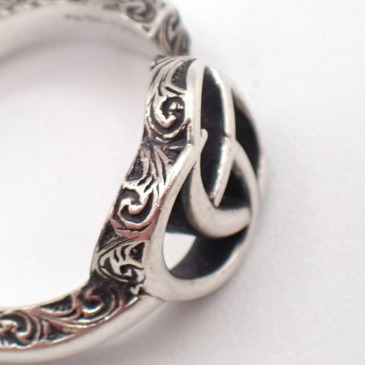 GUCCI GG Logo Ring  Size JP 15 US 7.5 Silver 925 Accessories 61LC628