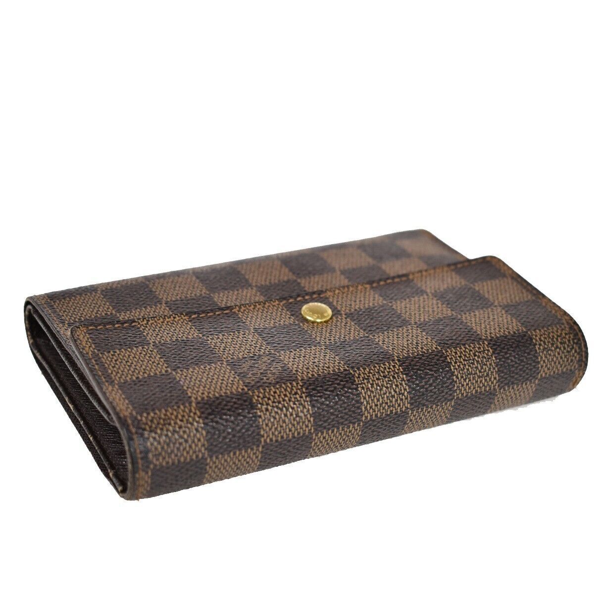 LOUIS VUITTON Tresor Etui Papier Trifold Wallet Damier Leather BN N61202 62YB756