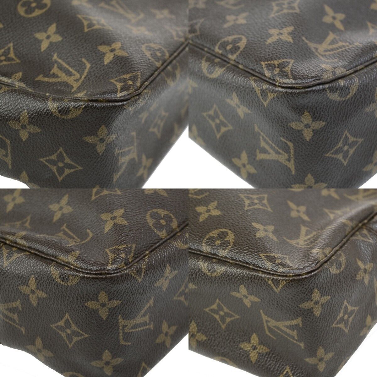 LOUIS VUITTON Trousse Toilette 28 Clutch Hand Bag Monogram Brown M47522 69ED214
