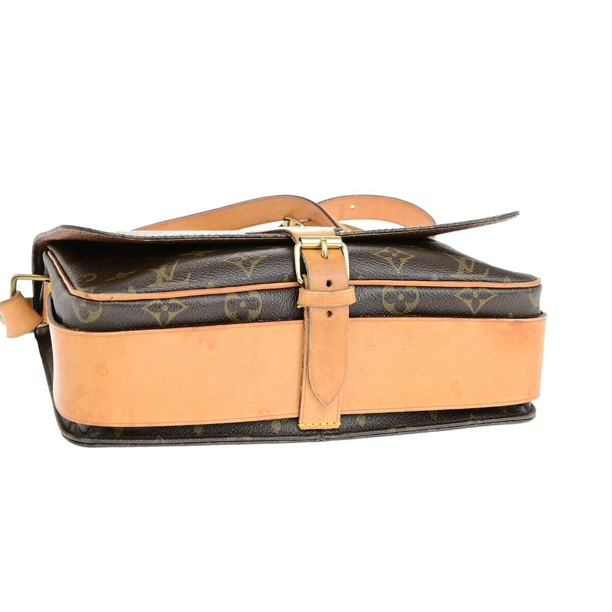 LOUIS VUITTON Cartouchiere GM Shoulder Bag Monogram Leather Brown M51252 75EB332