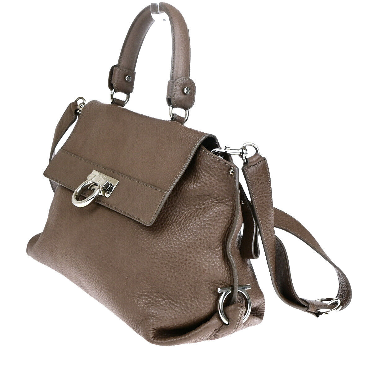 SALVATORE FERRAGAMO Gancini Sofia 2Way Shoulder Hand Bag Leather BN SHW 39YF720