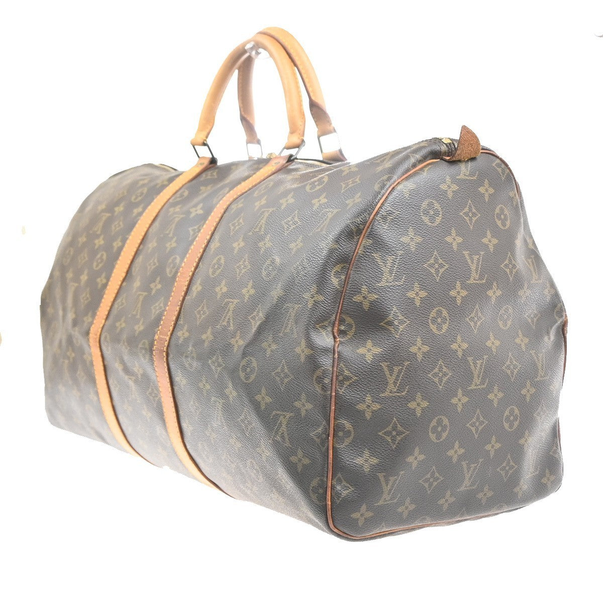 LOUIS VUITTON Keepall 55 Travel Hand Bag Monogram Leather Brown M41424 84MA384