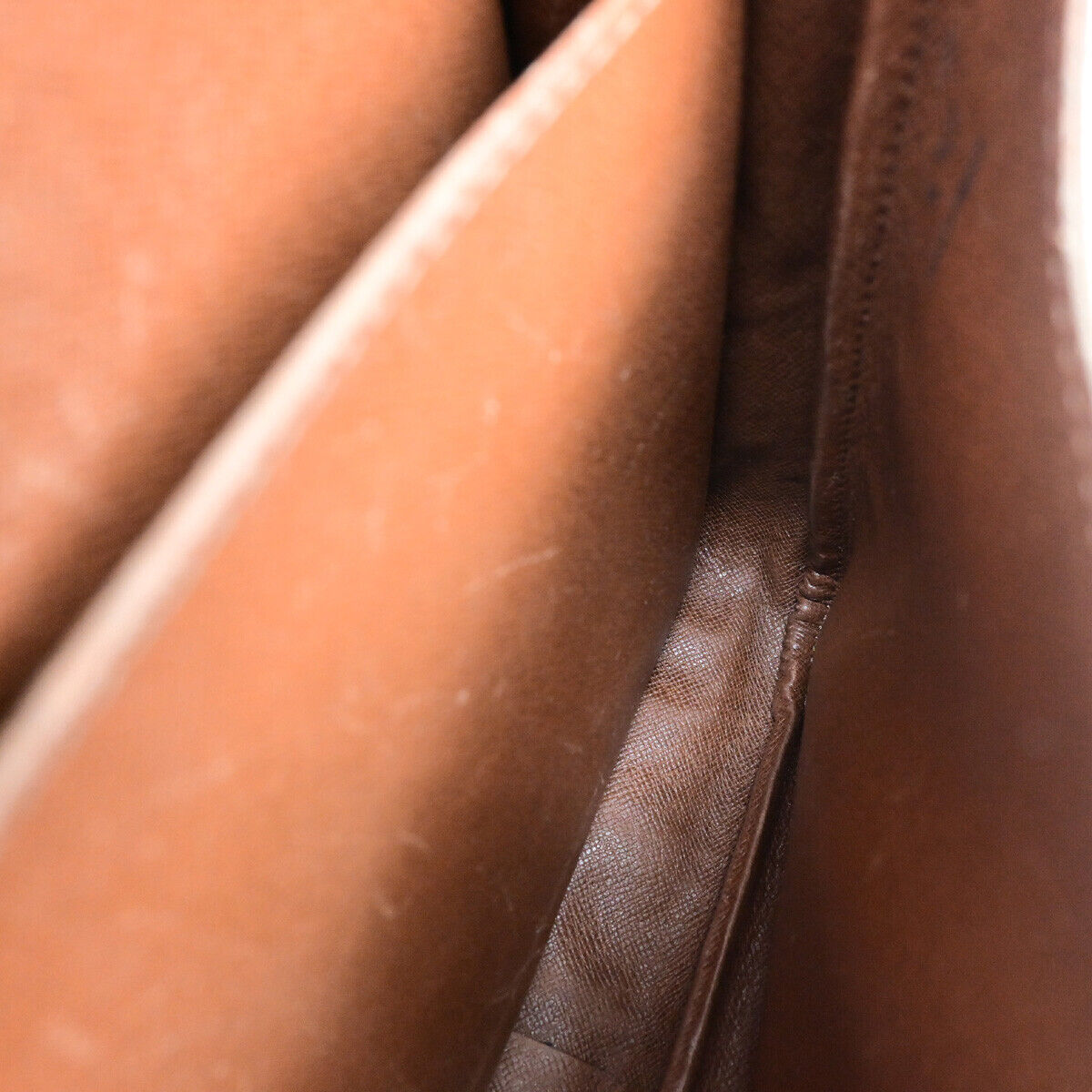 LOUIS VUITTON Cartouchiere GM Shoulder Bag Monogram Leather Brown M51252 30SJ466