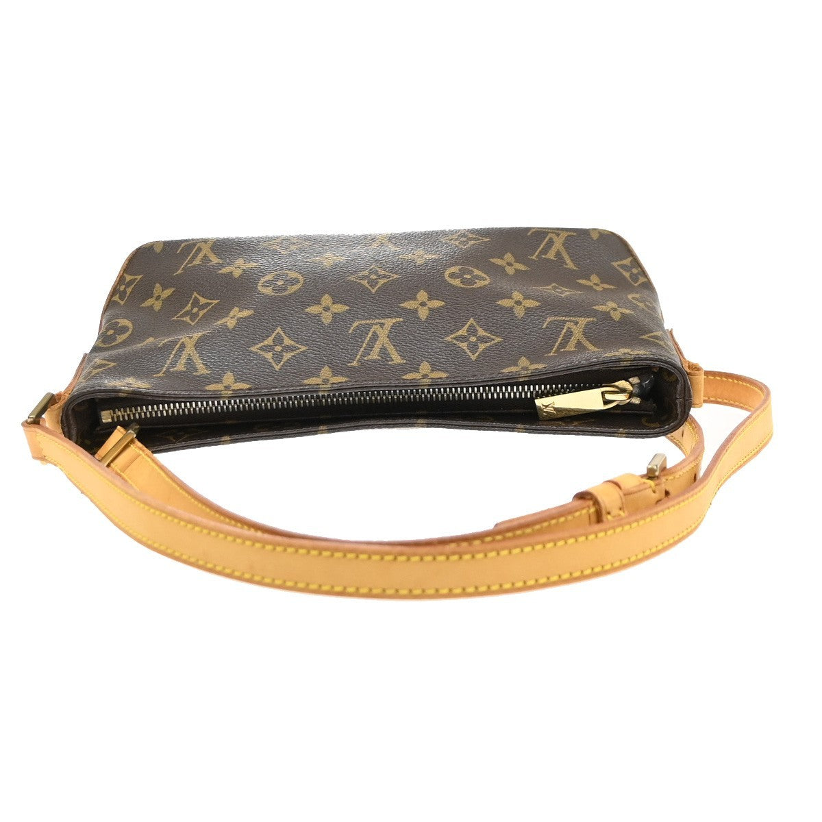 LOUIS VUITTON Logo Trotteur Shoulder Bag Monogram Leather Brown M51240 61SA037