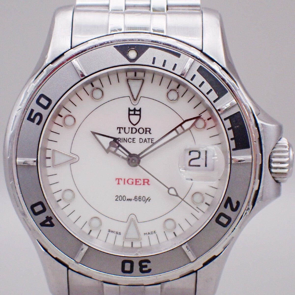 TUDOR Prince Date Hydronaut TIGER 40mm Watch Stainless Steel Ref.89190 620RK951