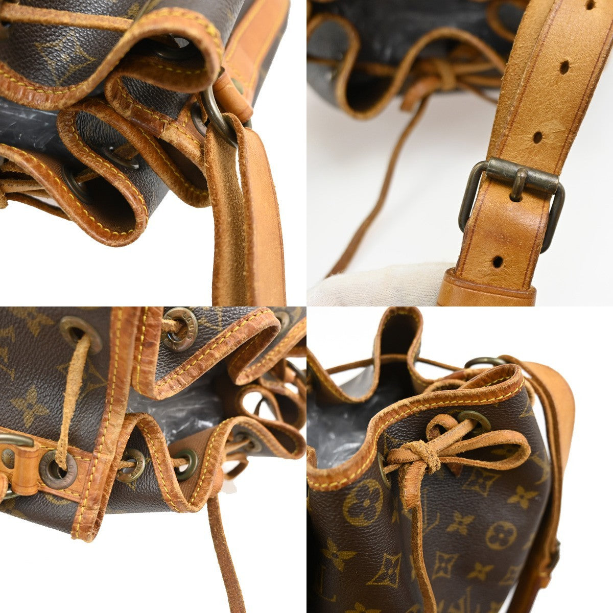 LOUIS VUITTON Noe GM Drawstring Shoulder Bag Monogram Leather BN M42224 83SA066
