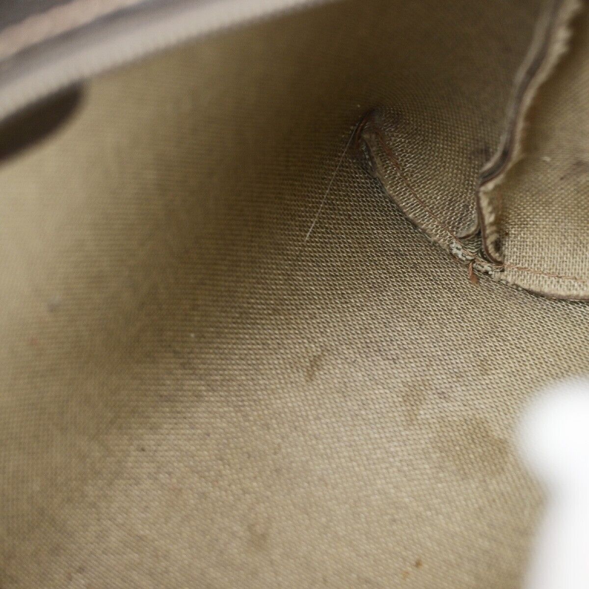 GUCCI Logo GG Pattern Pouch Bag PVC Leather Brown GHW Italy 05SH828