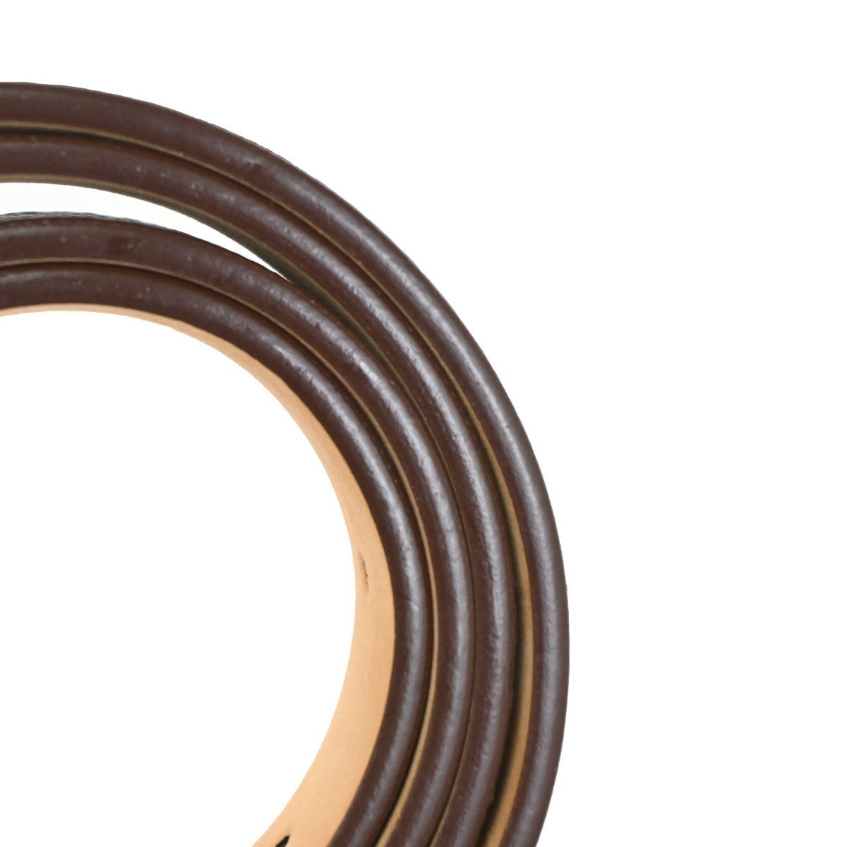 LOUIS VUITTON Santure Carre Belt Monogram Leather Brown SHW France M6801 36TA624