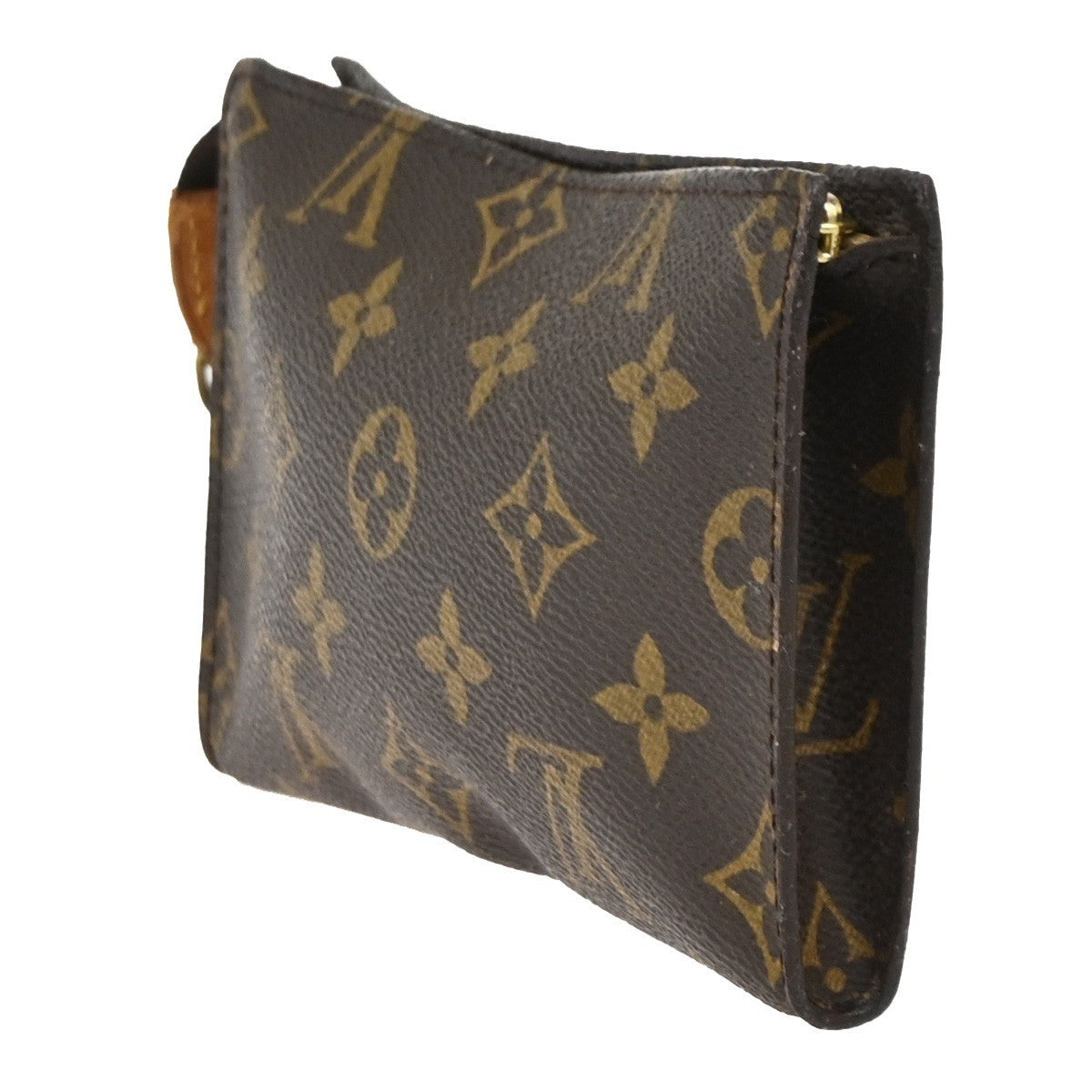 LOUIS VUITTON Logo BUCKET PM Pouch Clutch Bag Monogram Leather BN France 66KC744