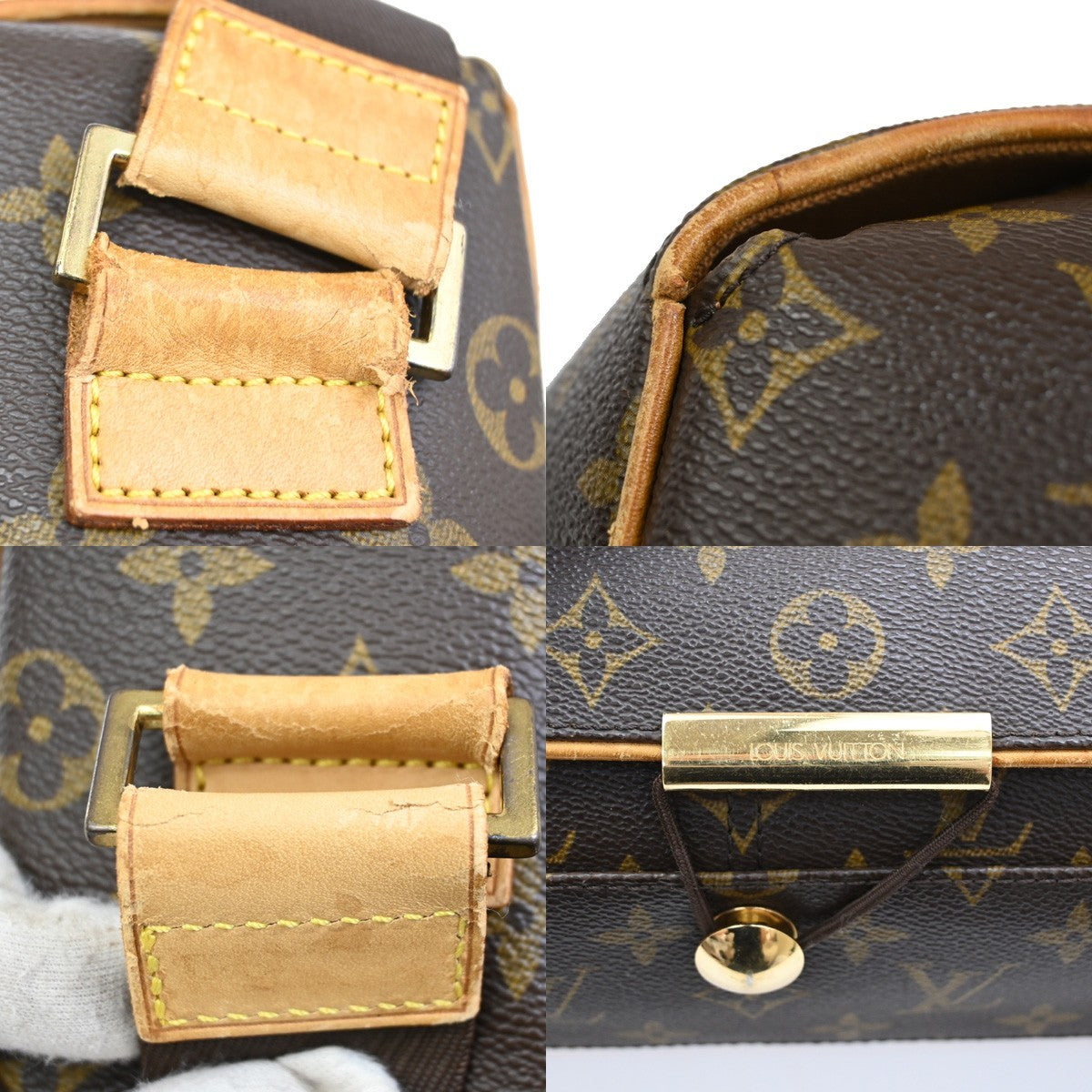 LOUIS VUITTON Abbesses Messenger Shoulder Bag Monogram Leather BN M45257 70KB539