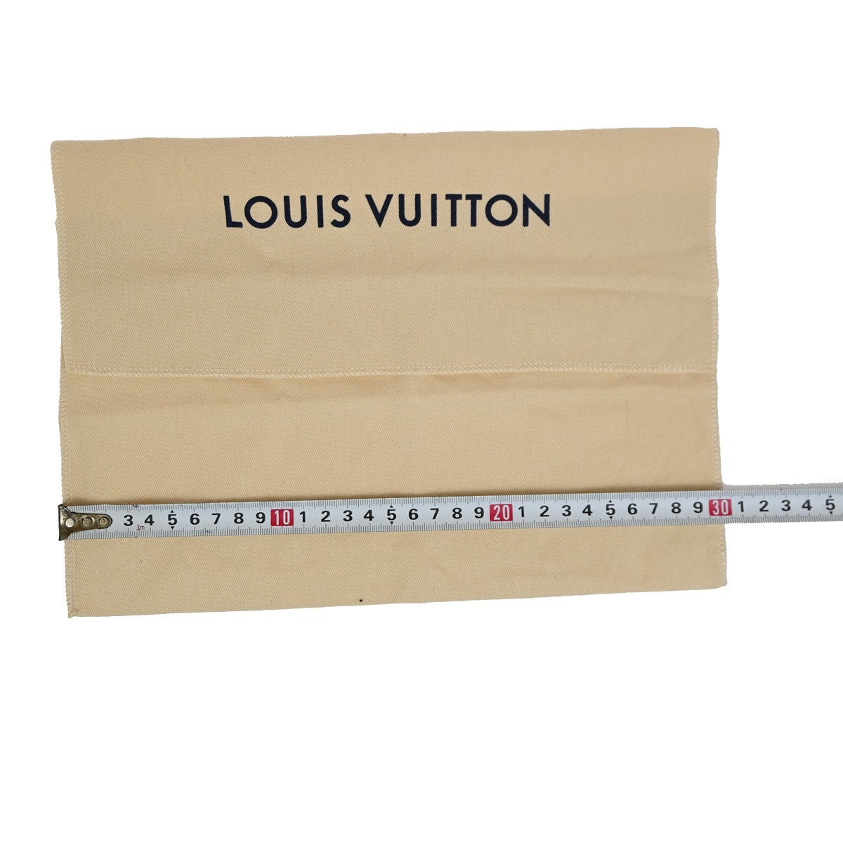 LOUIS VUITTON Logo 10 Set Dust Bags Drawstring Canvas Cotton Beige Brown 09DA260