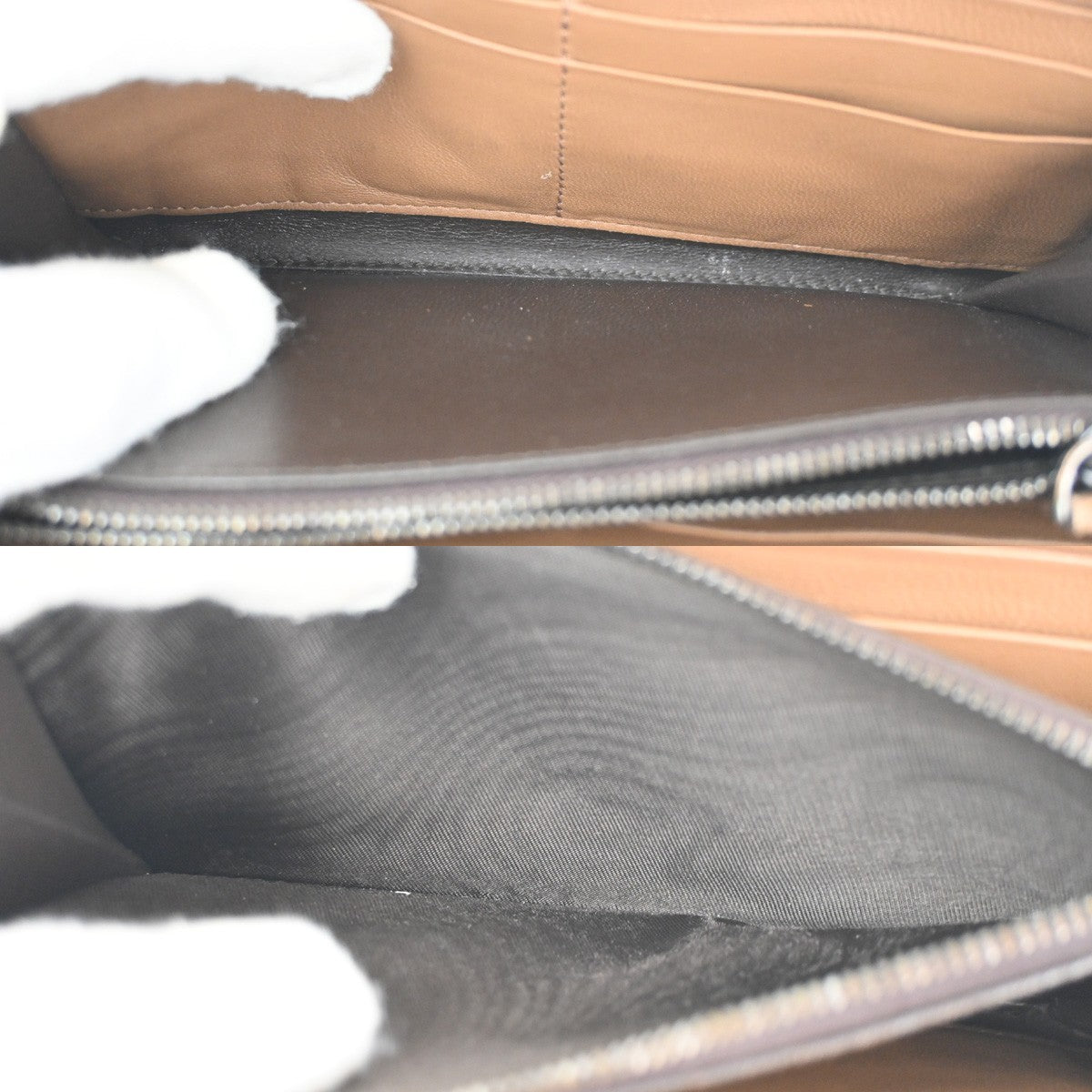 BOTTEGA VENETA Intrecciato Zip Around Long Wallet Embossing Leather BN 67KC539