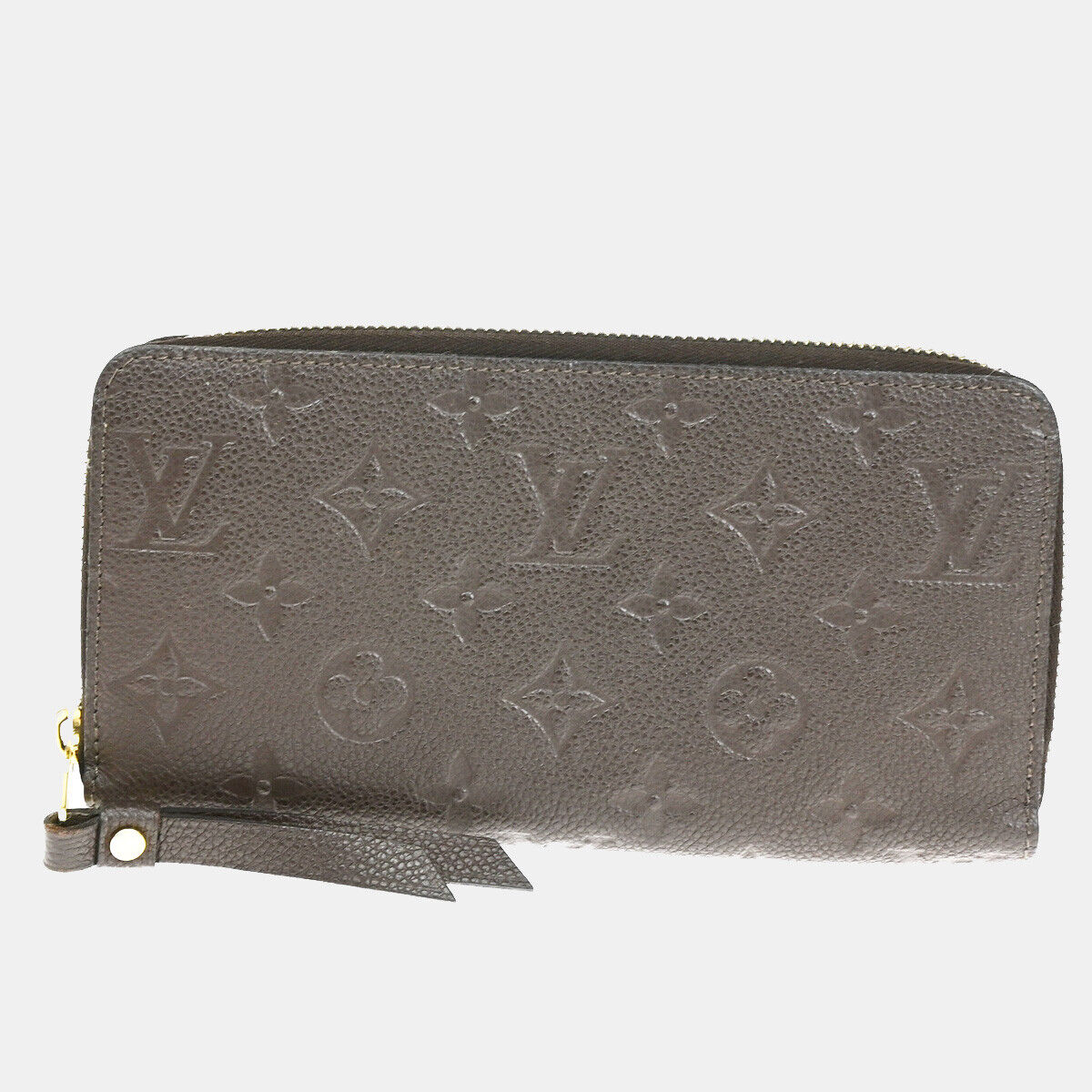 LOUIS VUITTON Zippy Wallet Monogram Empreinte Leather Terre M60548 10YF096