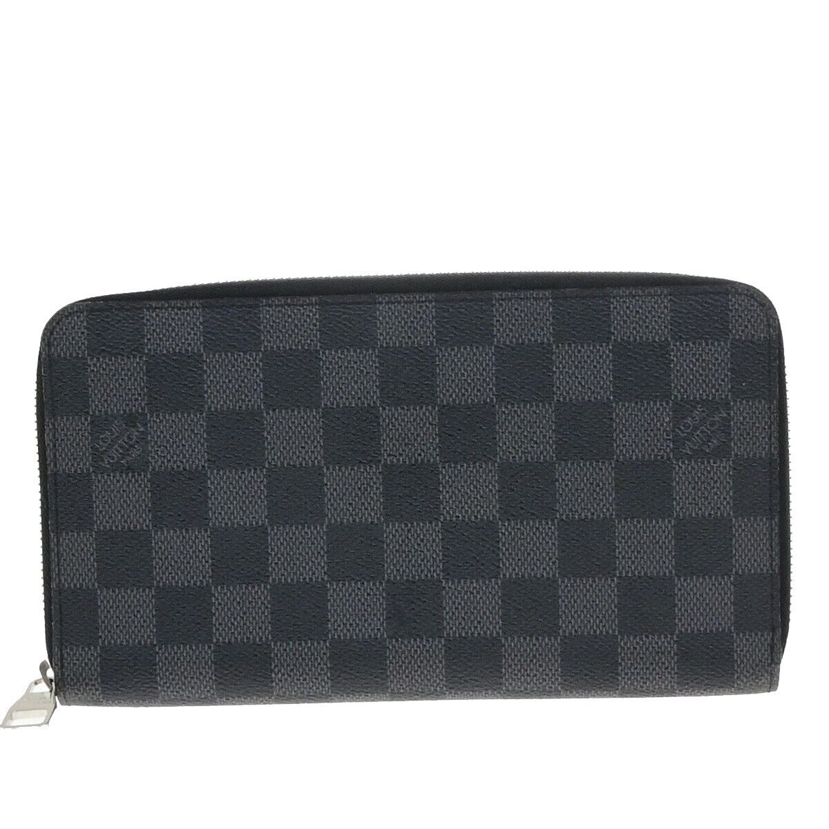 LOUIS VUITTON Zippy Organizer Long Bifold Wallet Damier Graphite N63077 14ED888