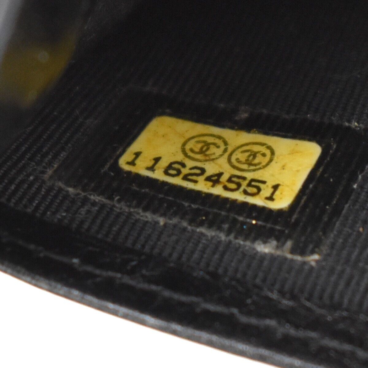 CHANEL CC Logo Matelasse Bifold Long Wallet Purse Leather Black France 60SH438