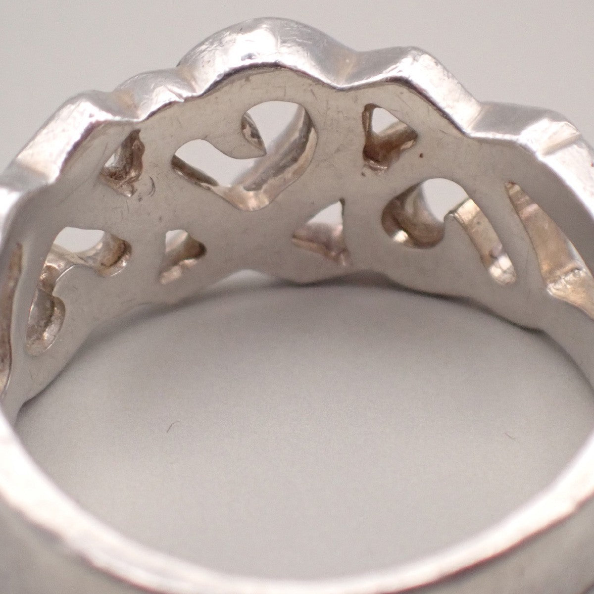 TIFFANY & CO. Paloma Picasso Loving Heart Ring US6 JP12 Silver Ag 925 07KD048