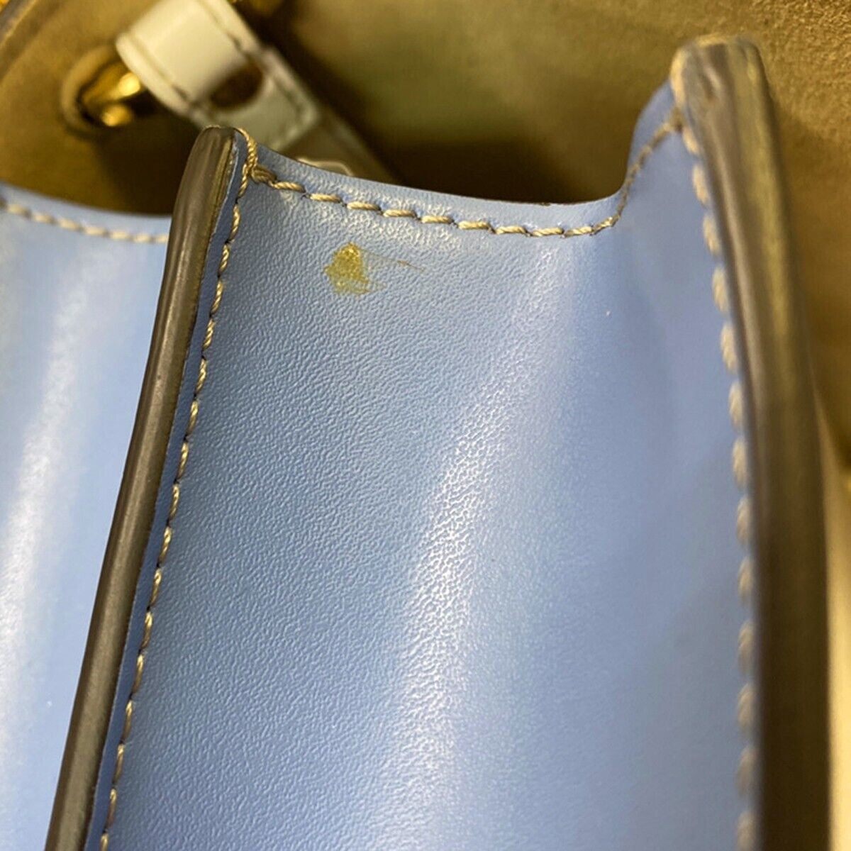 FENDI x FILA Collaboration 2Way Hand Bag Zucca Leather Brown White Blue 661RC614