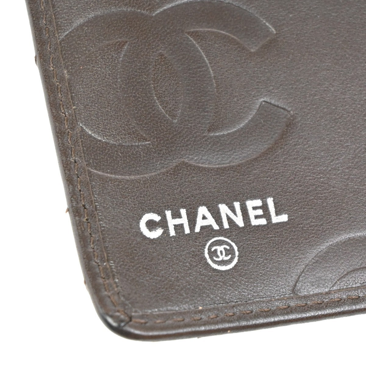 CHANEL CC Logo Cambon Ligne Long Wallet Quilted Leather Brown SHW 83KC692