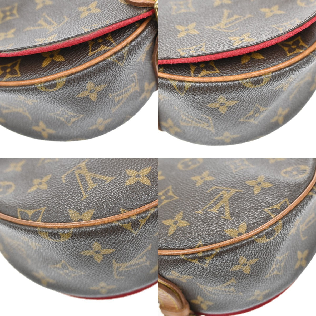 LOUIS VUITTON LV Tambourine Shoulder Bag Monogram Leather Brown M51179 29YH192
