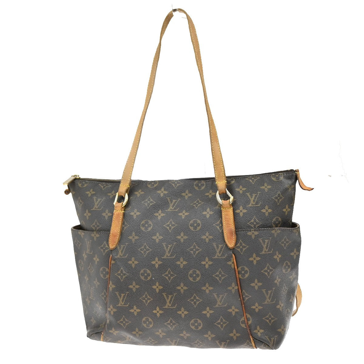 LOUIS VUITTON Logo Totally MM Shoulder Bag Monogram Leather Brown M56689 67YH190