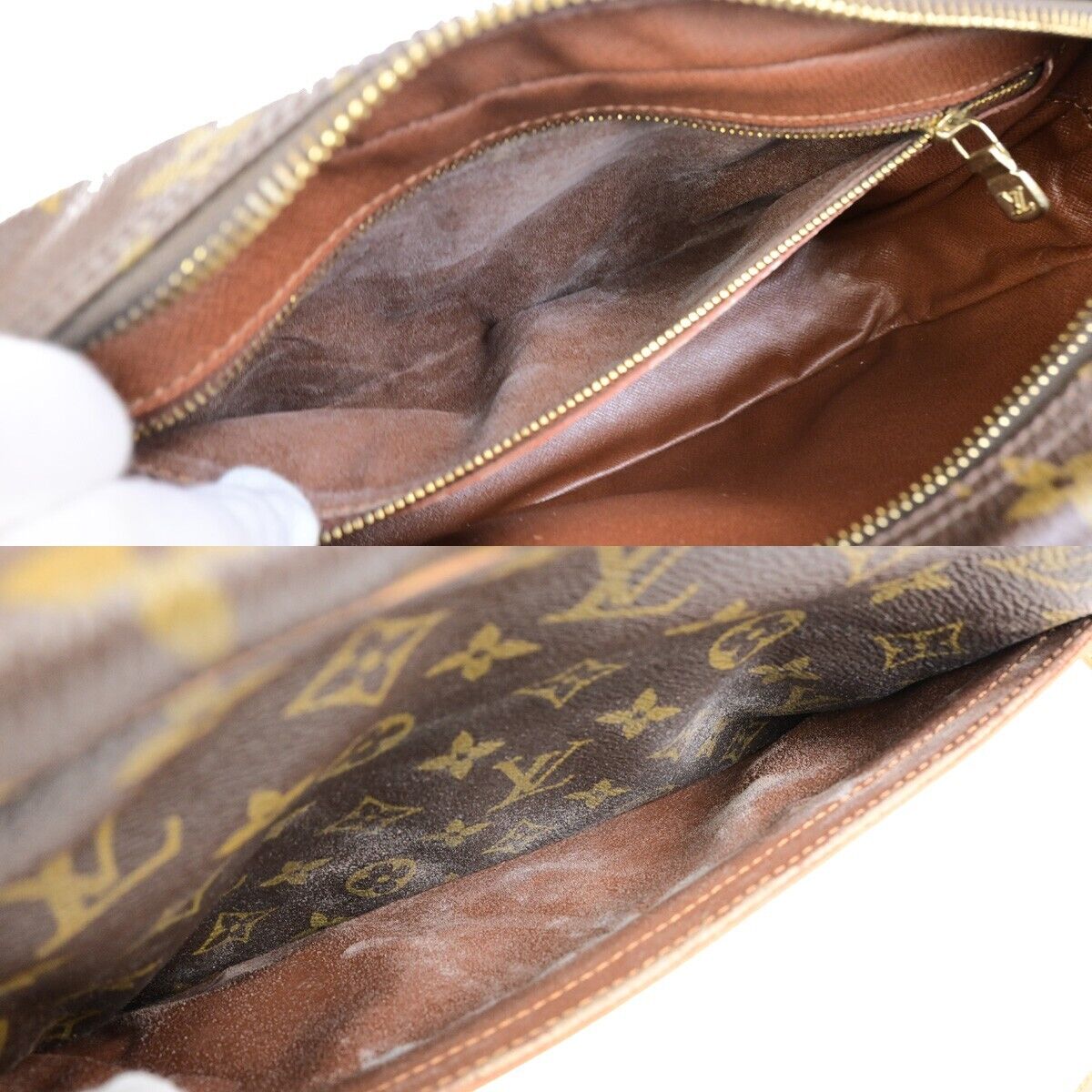 LOUIS VUITTON Trocadero 27 Shoulder Bag Monogram Leather Brown M51274 77ED035