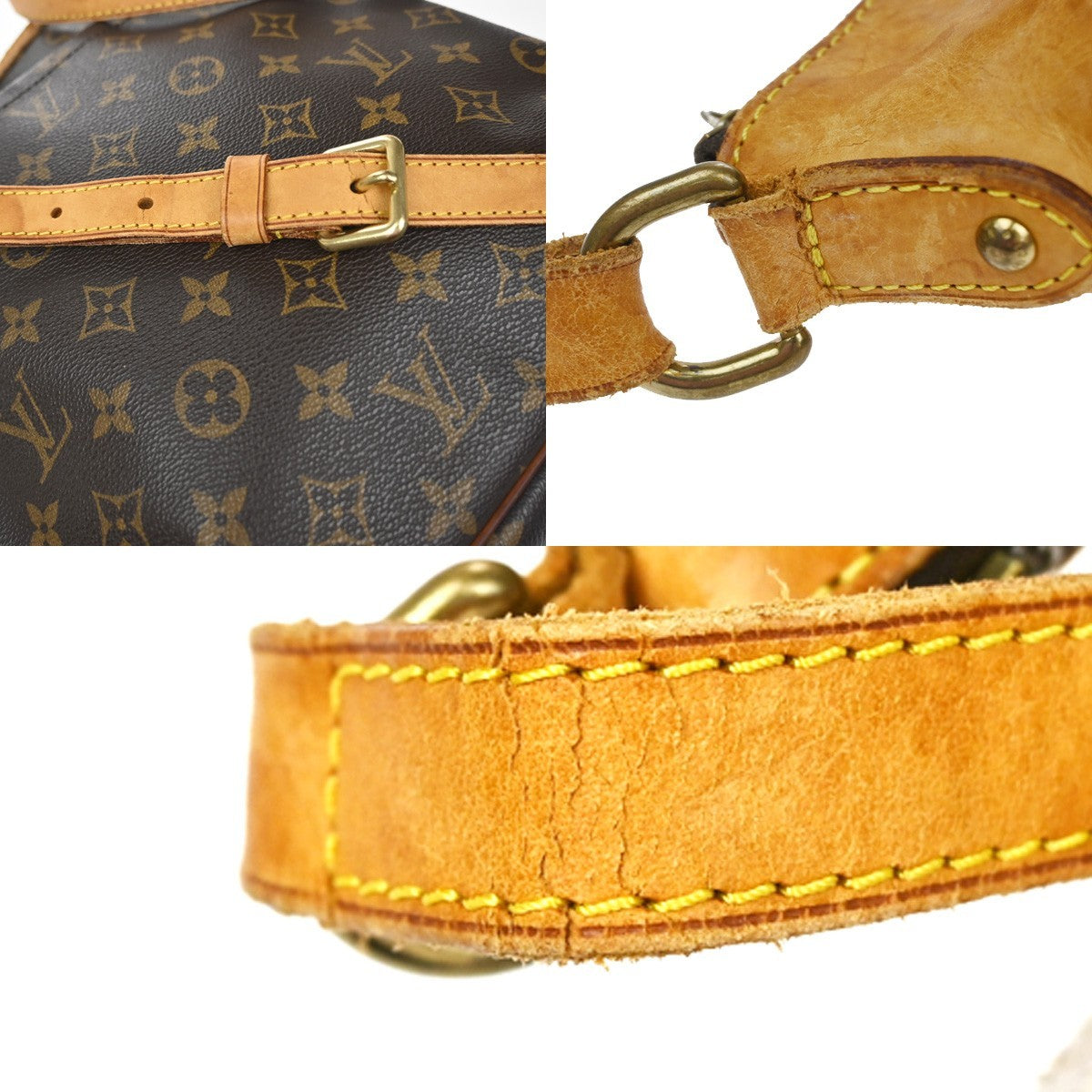LOUIS VUITTON Odeon PM Shoulder Bag Monogram Leather Brown France M56390 83YH994