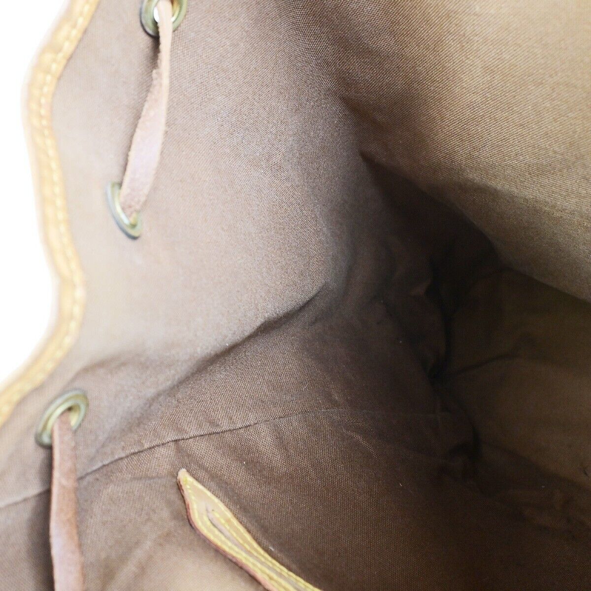 LOUIS VUITTON Montsouris GM Backpack Bag Monogram Leather Brown M51135 70FB218