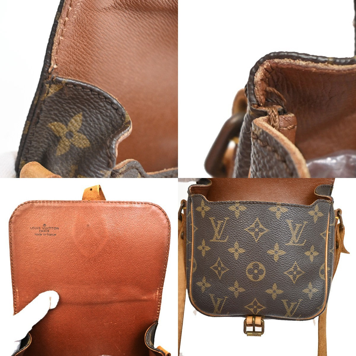 LOUIS VUITTON Mini Cartouchiere Shoulder Bag Monogram Leather BN M51254 32KC134