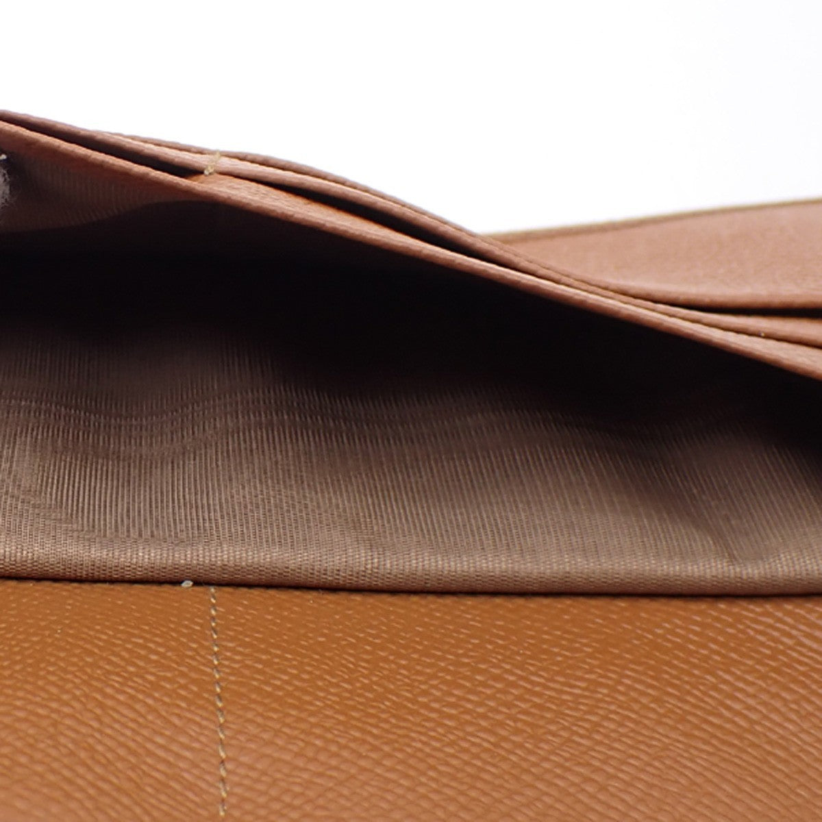 BVLGARI Logo Trifold Long Wallet Purse Leather Brown GHW Italy 04RL557